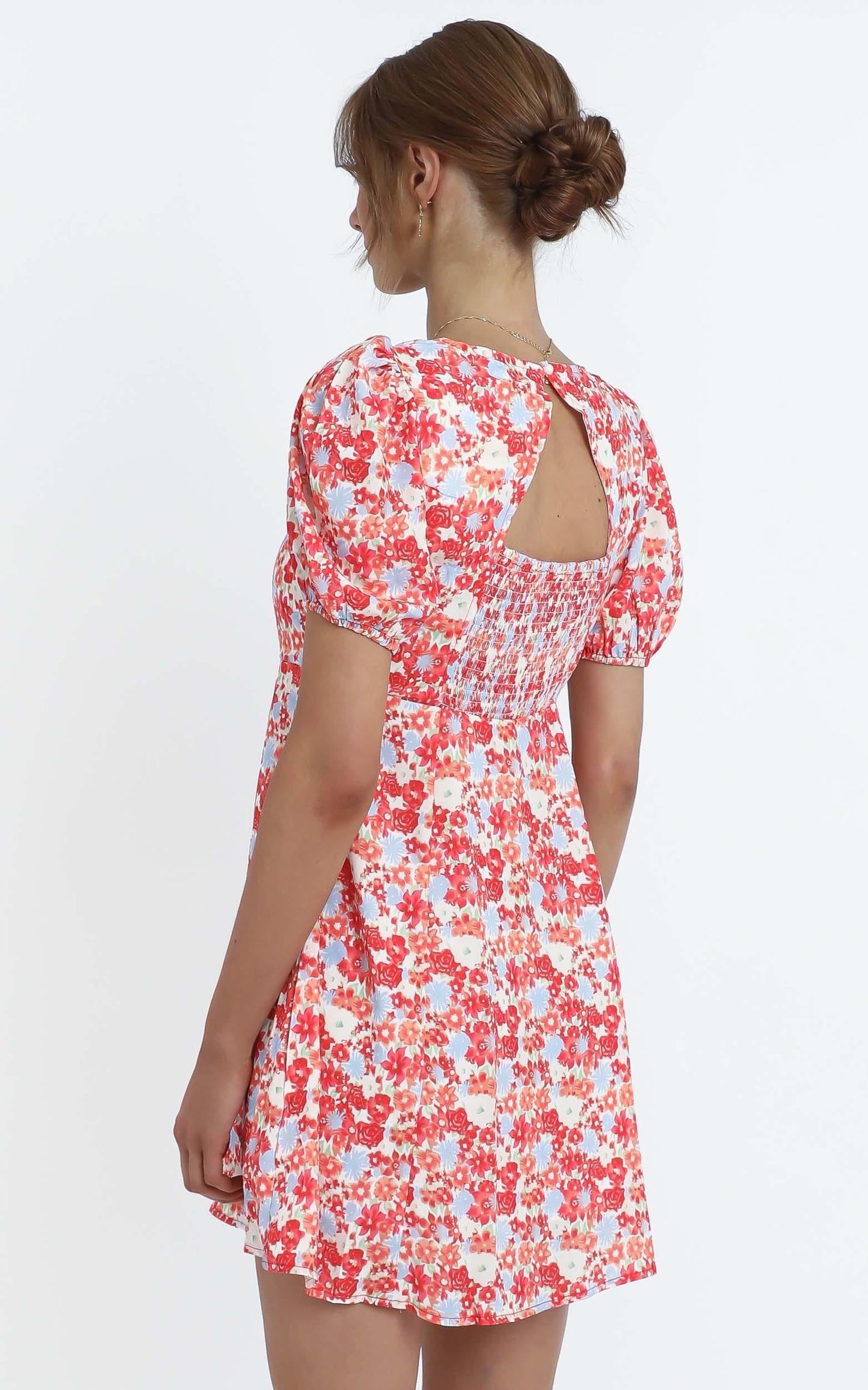 Wilma Dress in Pink Floral