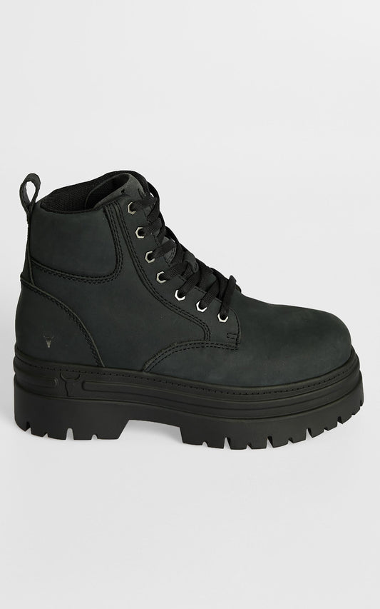 Windsor Smith - Attitude Boots in Charcoal Nubuck