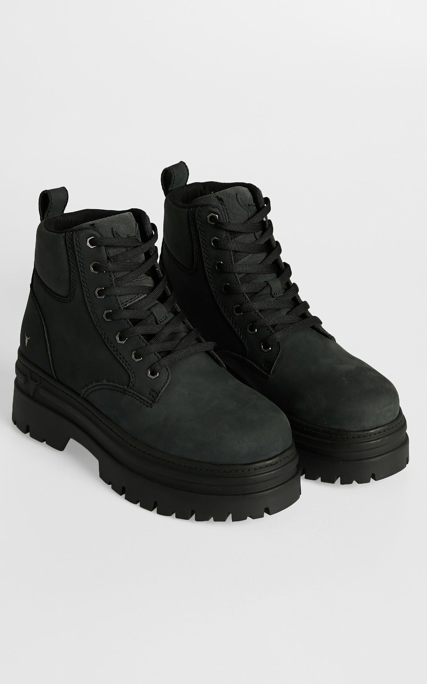 Windsor Smith - Attitude Boots in Charcoal Nubuck