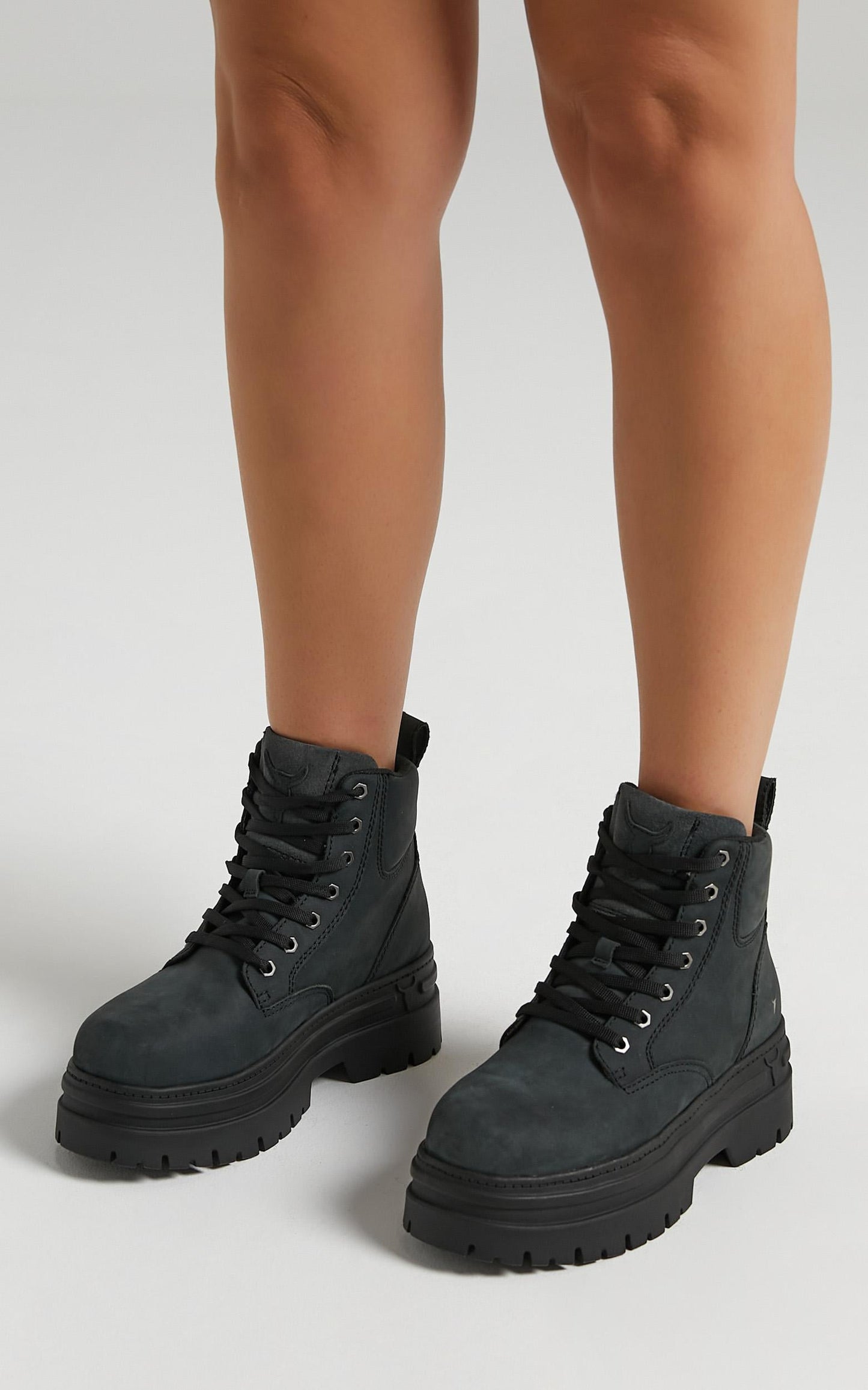 Windsor Smith - Attitude Boots in Charcoal Nubuck