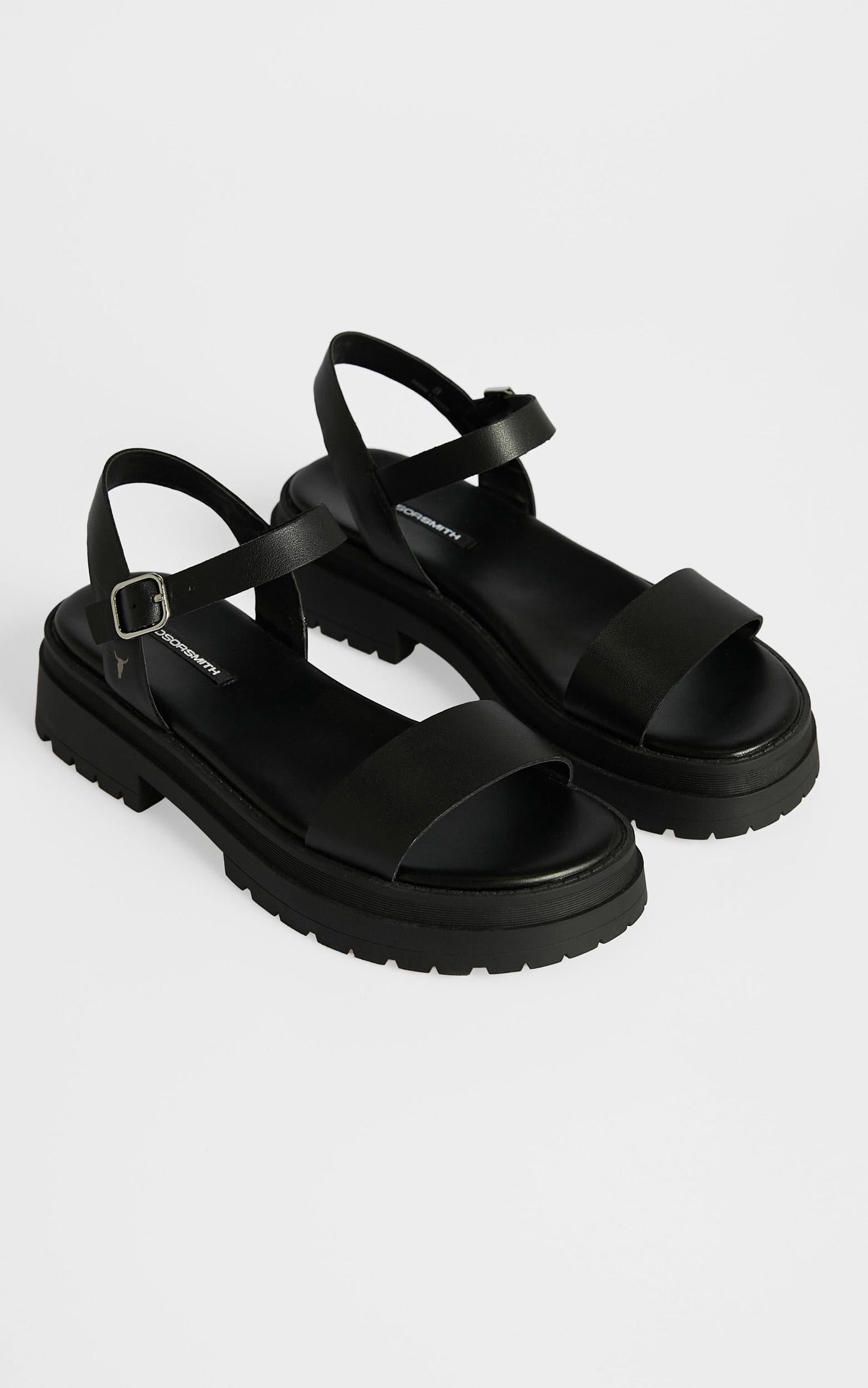 Windsor Smith - Linger Sandals in Black Leather
