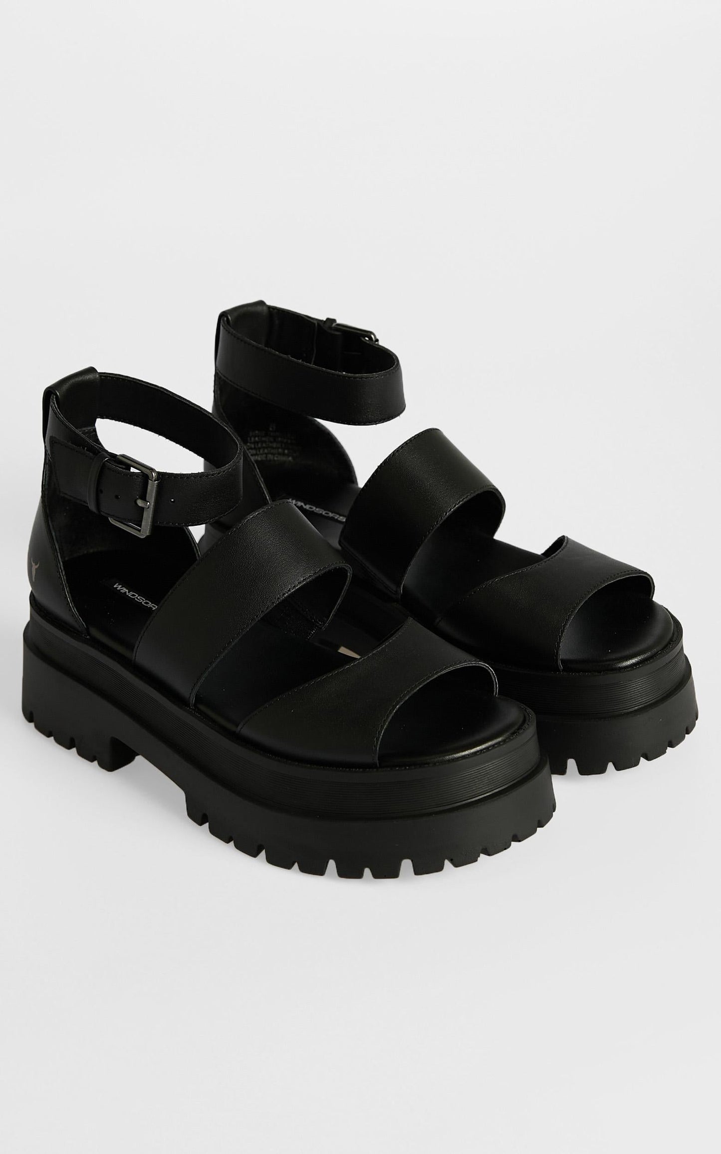 Windsor Smith - Thrilled Sandals in Black Leather