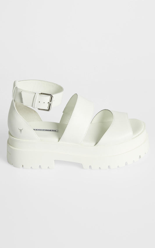 Windsor Smith - Thrilled Sandals in White Leather