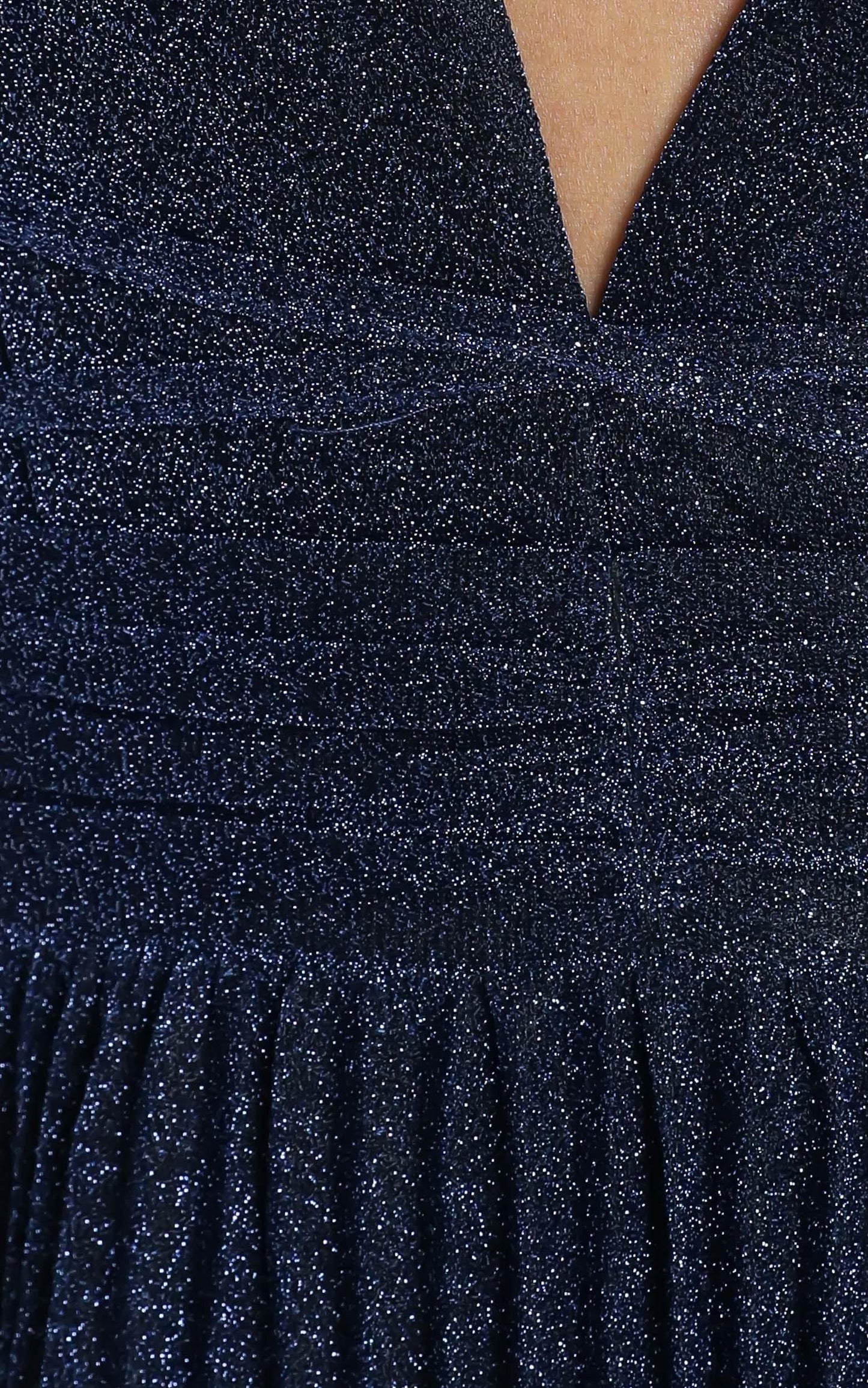 Win The Lotto Maxi Dress In Navy Lurex