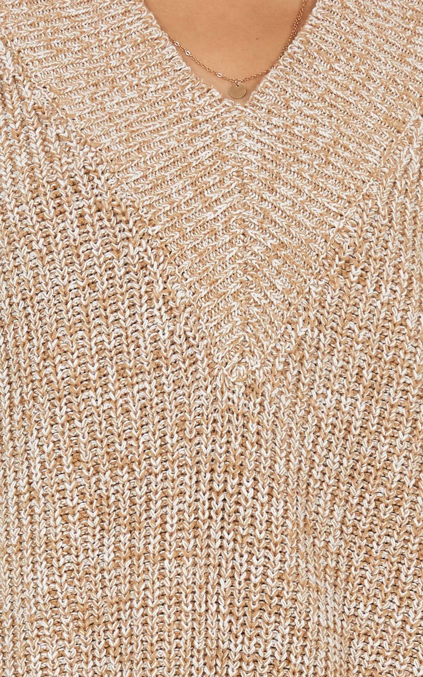With Conviction Knit In Mocha Marle