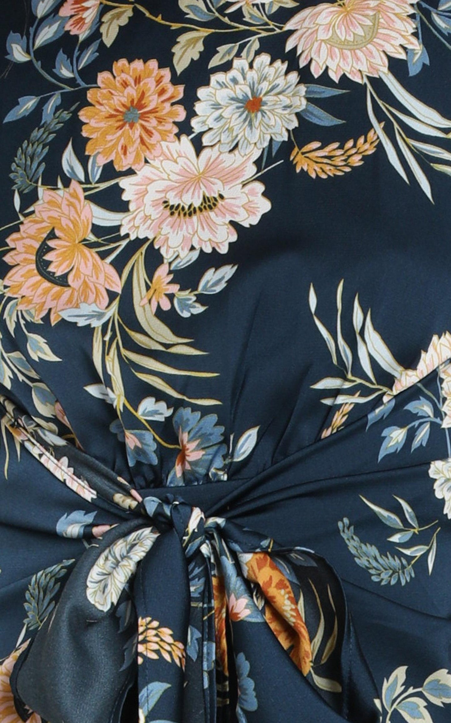 Woman In Power Dress in Navy Floral