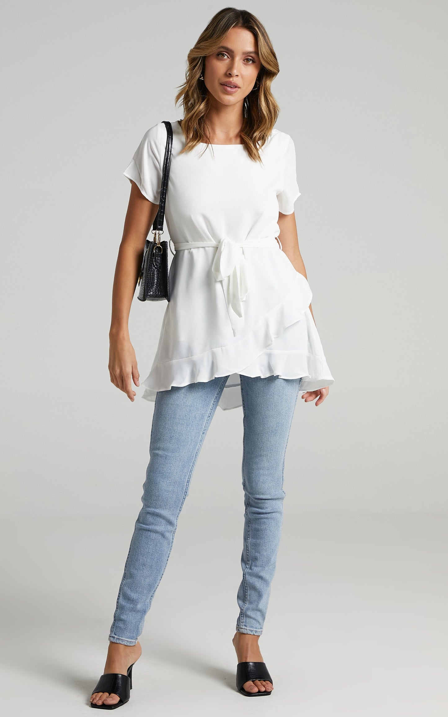 Work Something Out top in White