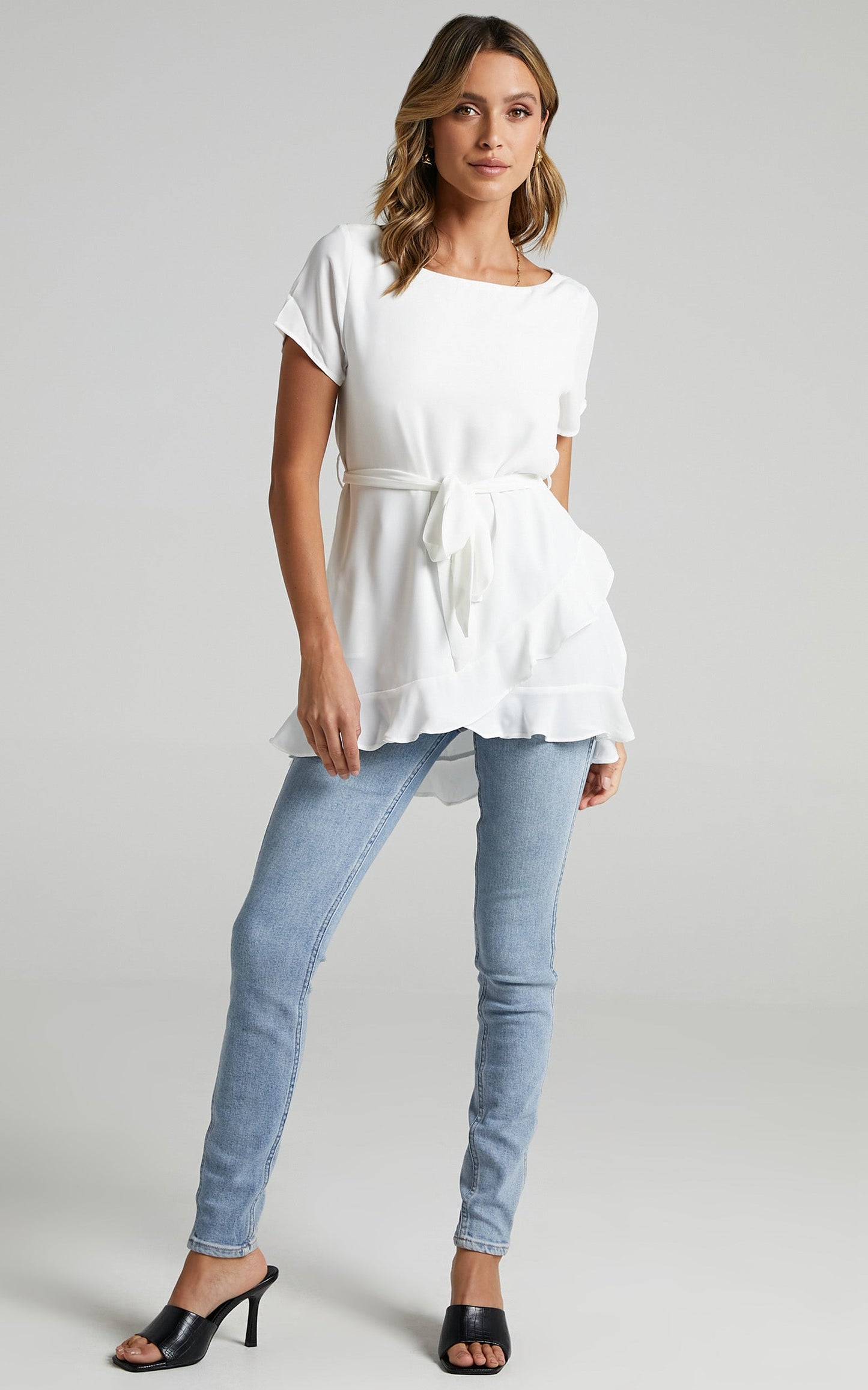 Work Something Out top in White
