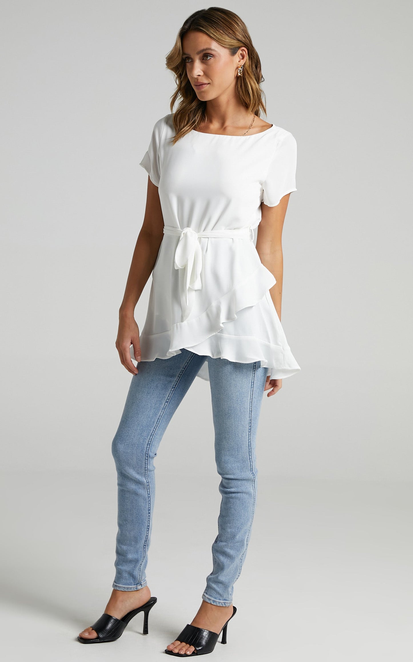Work Something Out top in White