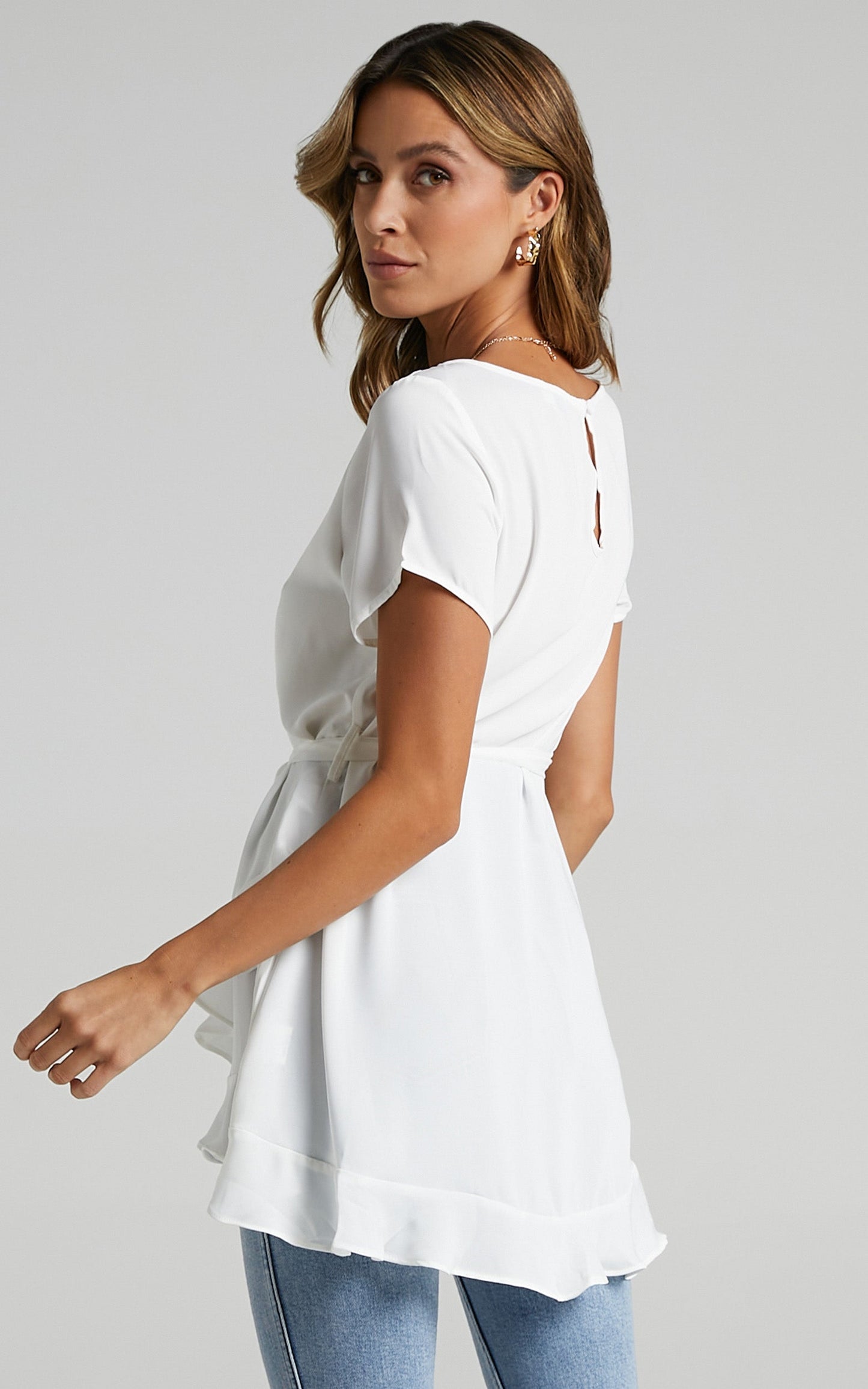 Work Something Out top in White