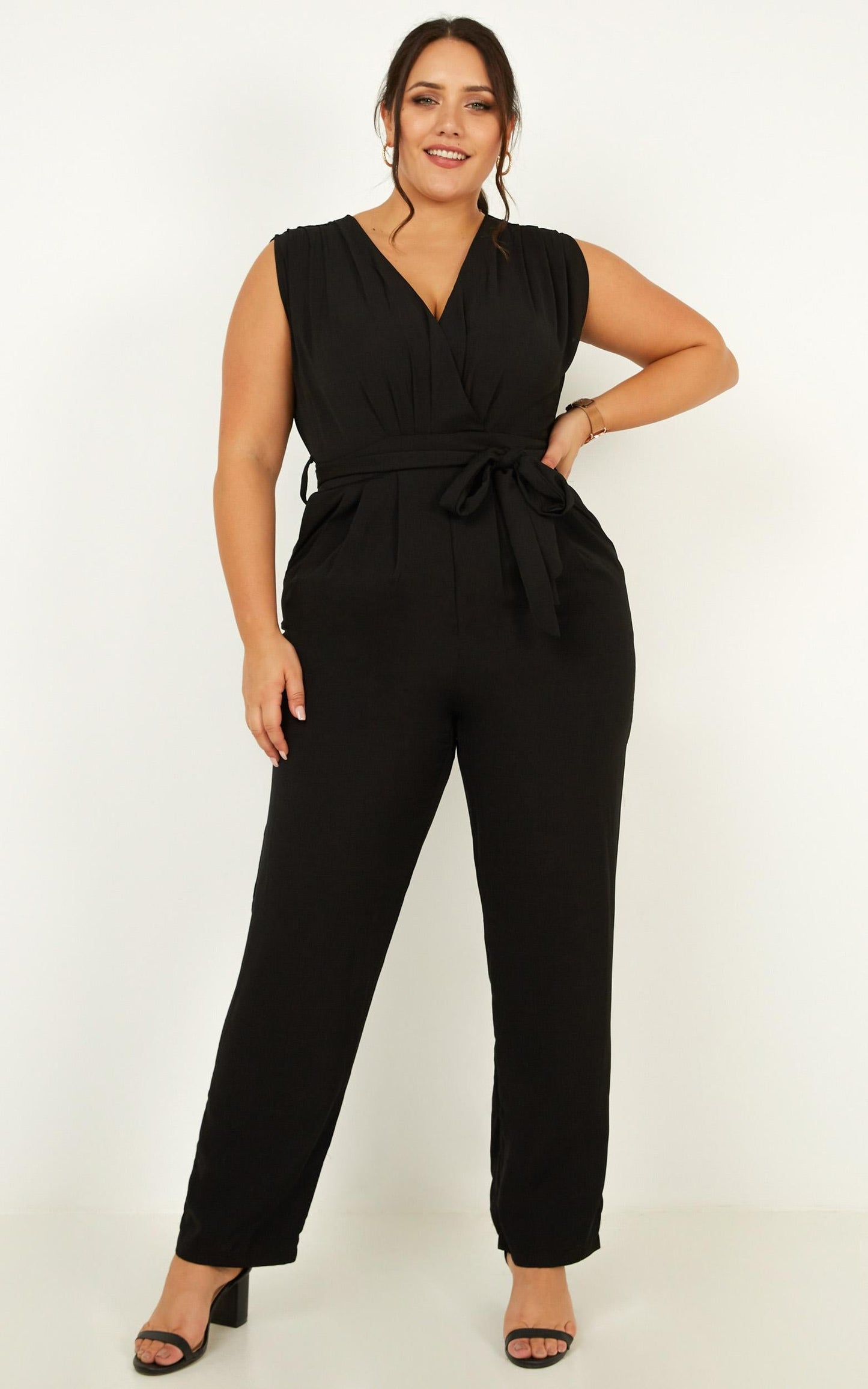 Workaholic Jumpsuit In Black
