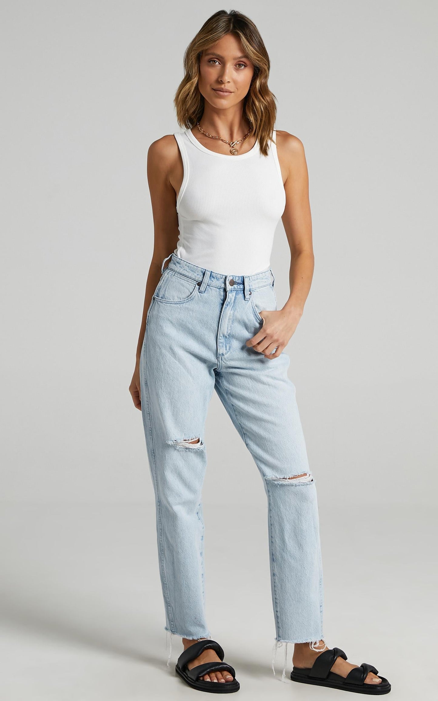 Wrangler - Drew Jean in Blue Chain