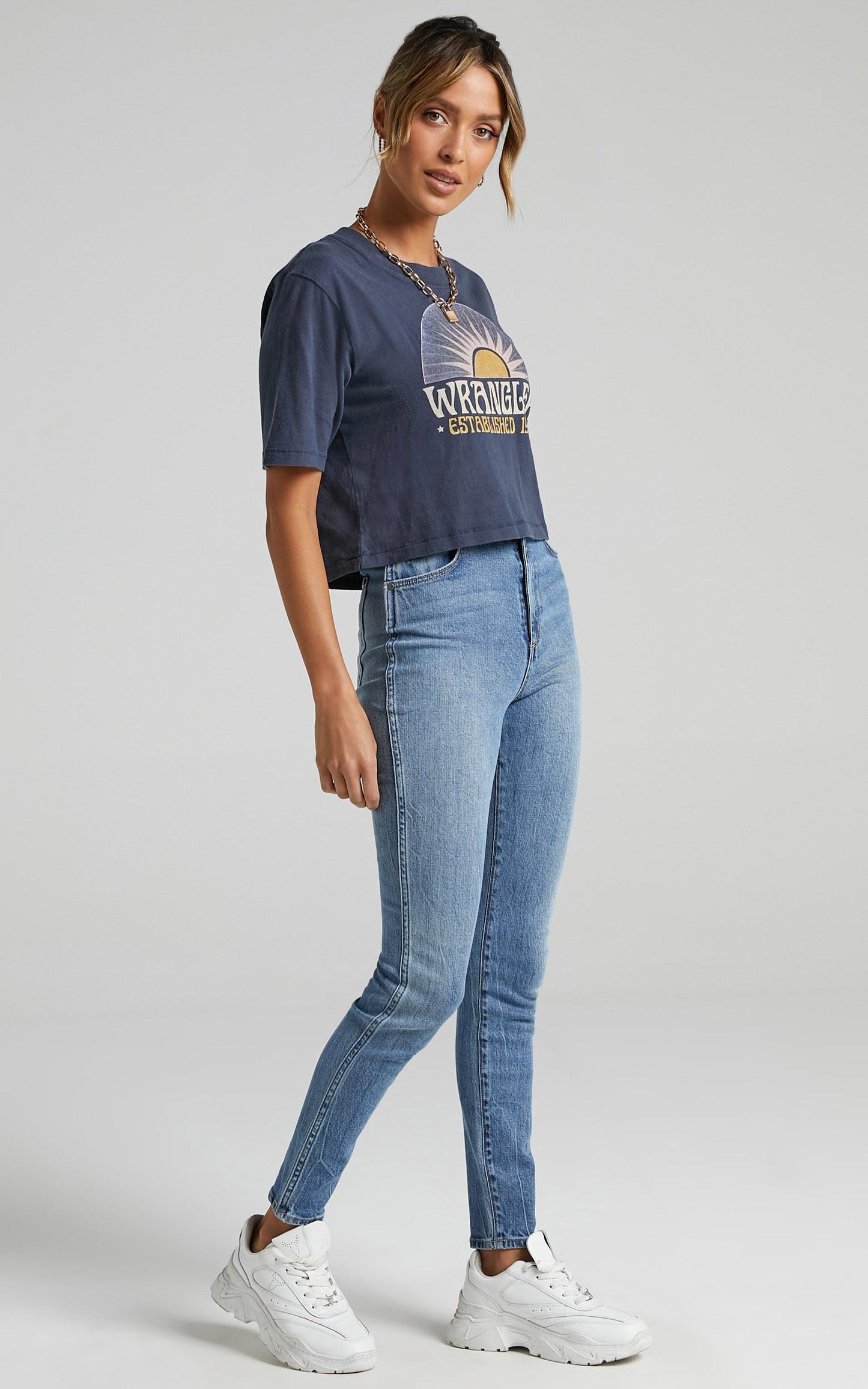 Wrangler - Equinox Crop Tee in Ink