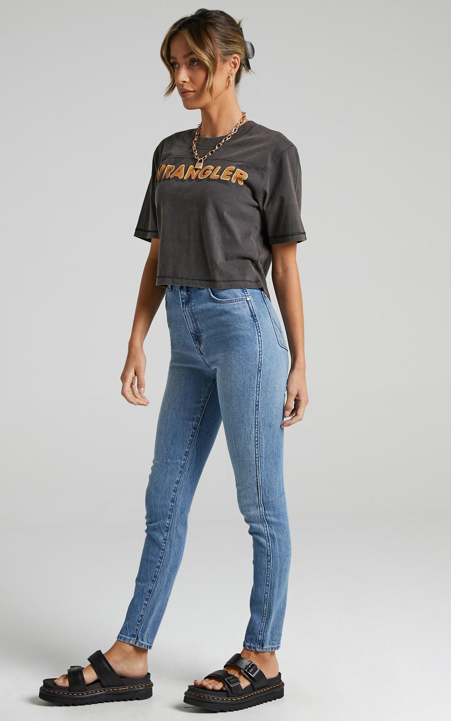Wrangler - Hi Pins Cropped Jean in Dreamboat