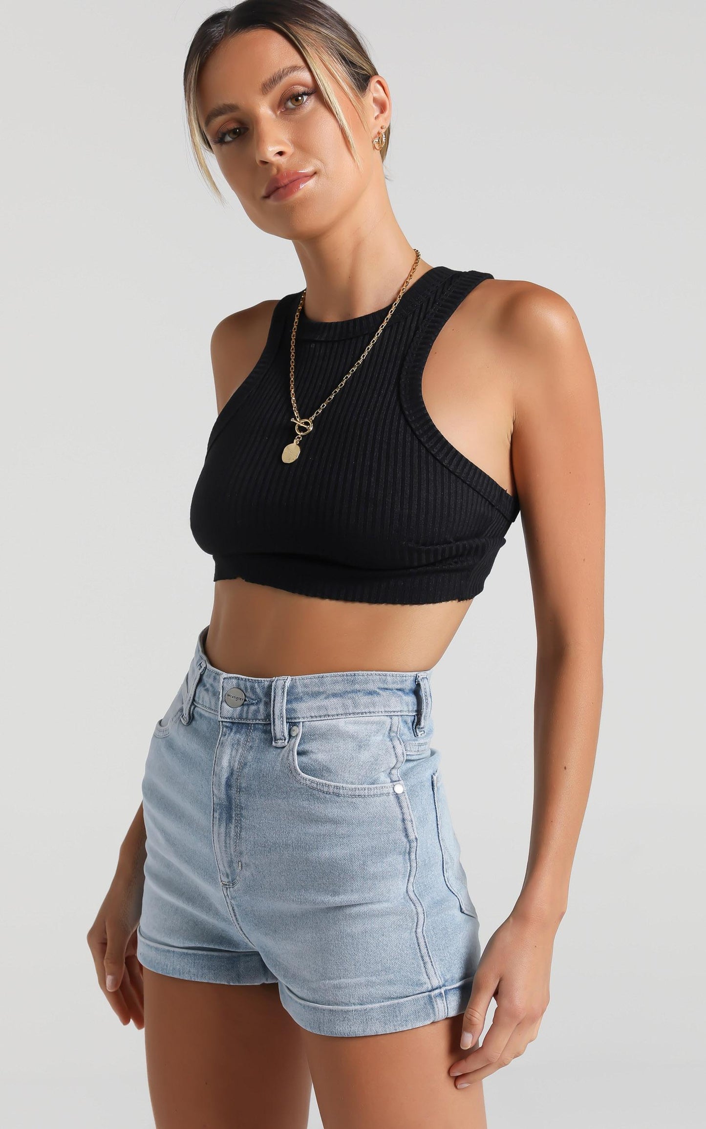 Wrangler - Pin Up Denim Short in Songbird