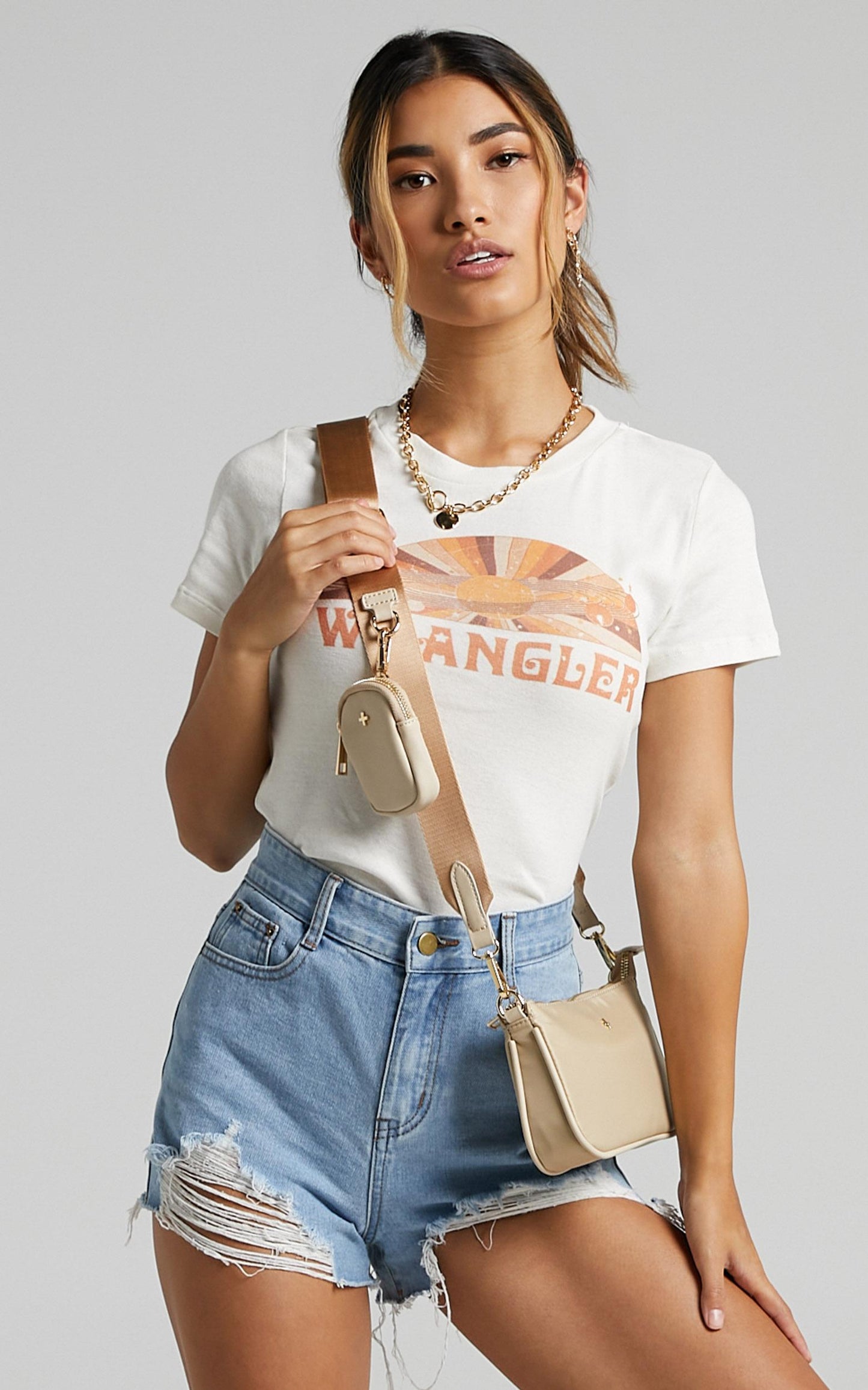 Wrangler - Summervilled Tee in Ecru