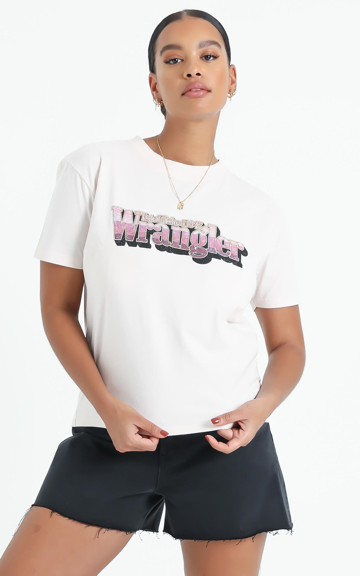 Wrangler - Hyland Tee in Faded Pink