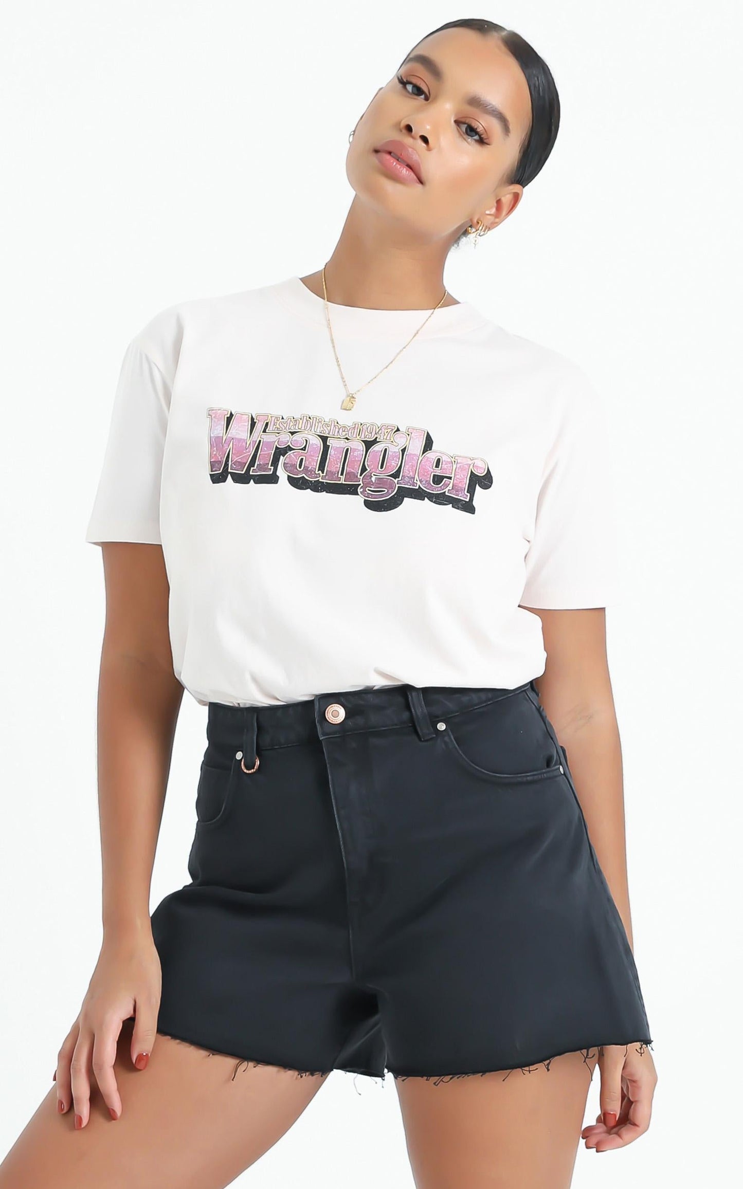 Wrangler - Hyland Tee in Faded Pink