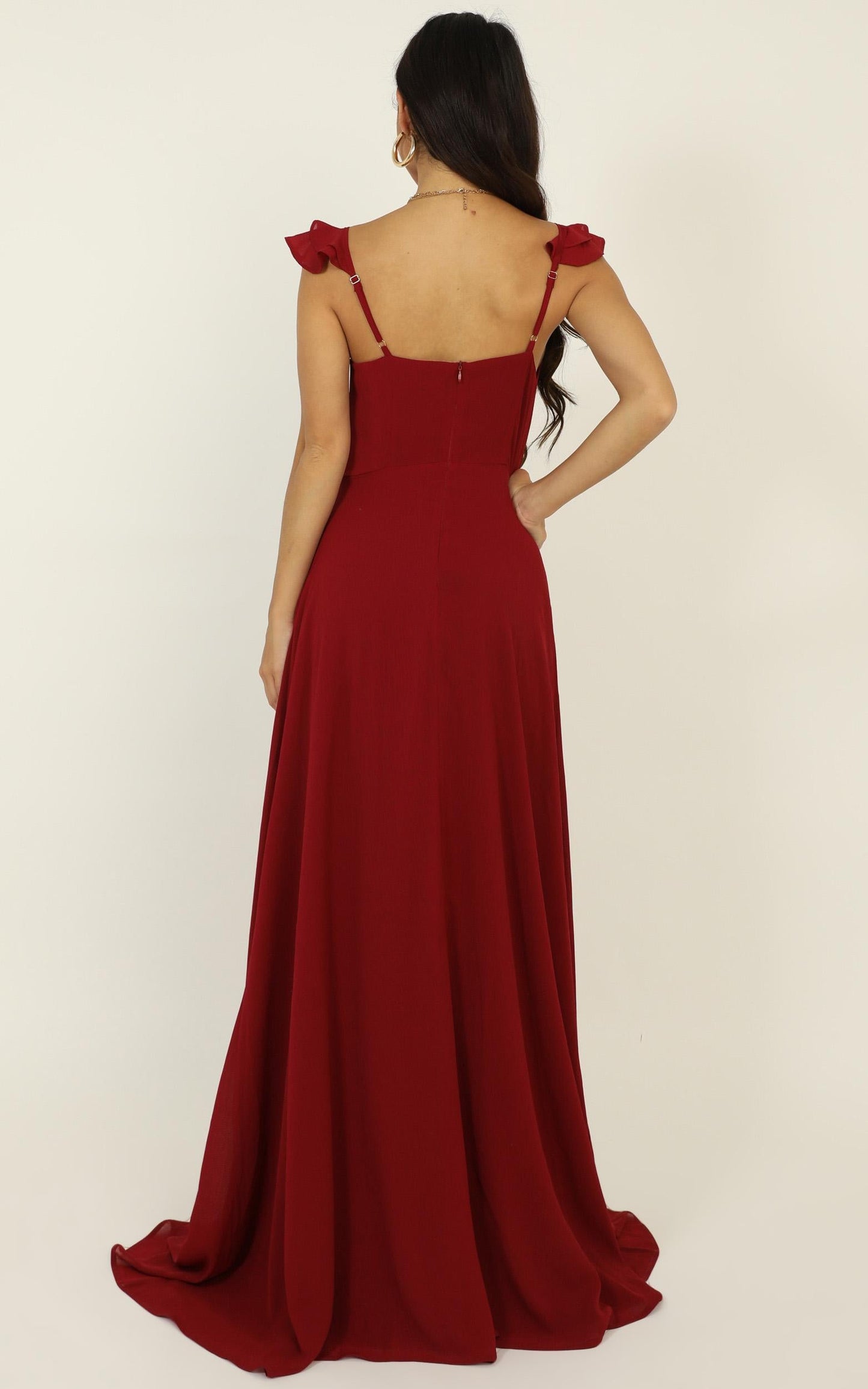 Wrap Your Troubles In Dreams Dress In Wine