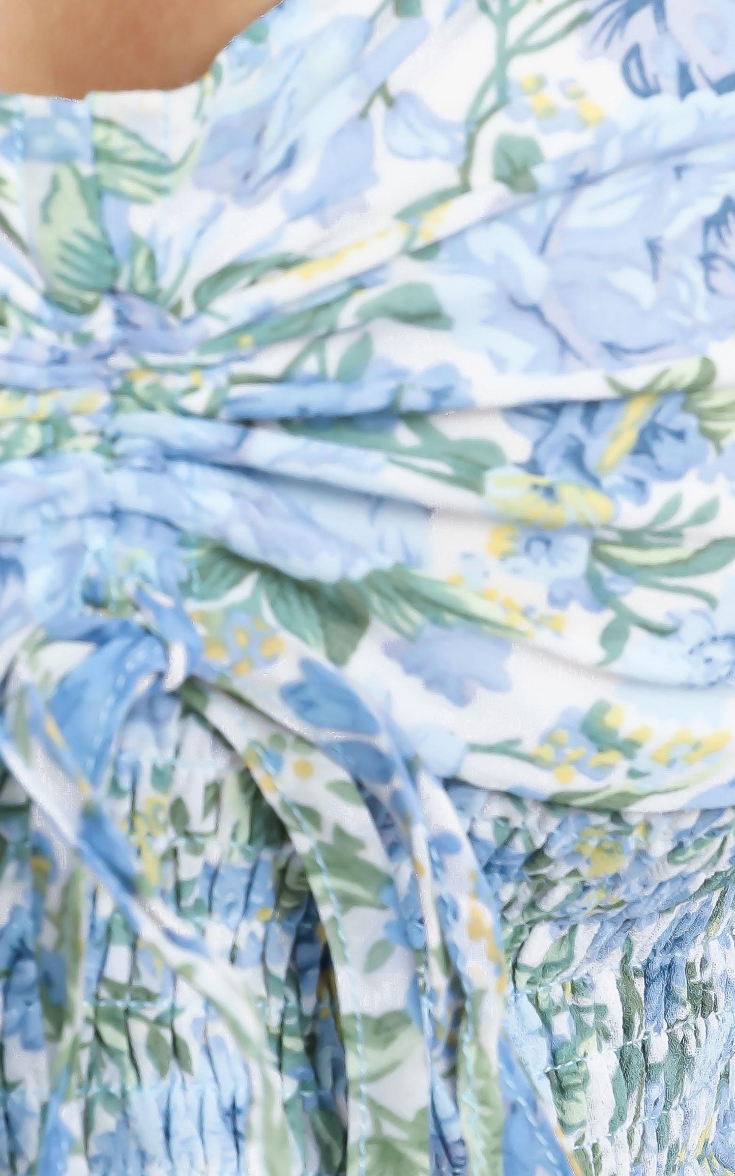 Loane Top in Blue Floral
