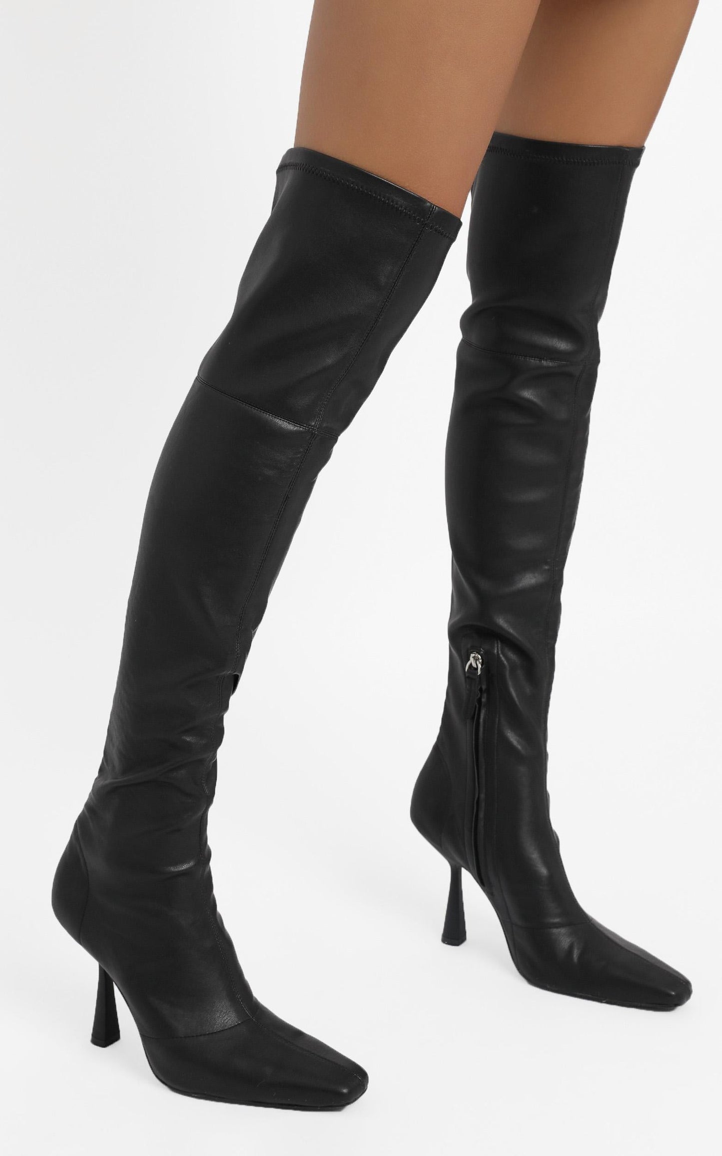 Alias Mae - Victoria Boots in Black Stretch