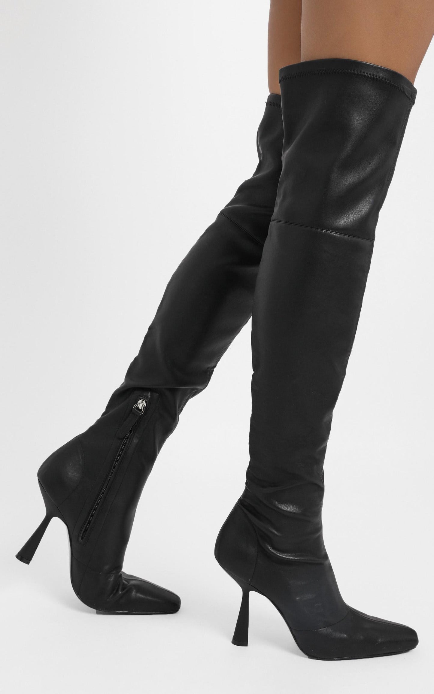 Alias Mae - Victoria Boots in Black Stretch