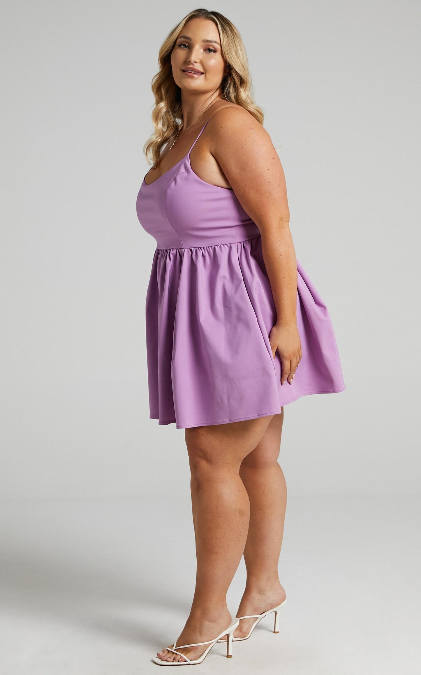 You Got Nothing To Prove A-line Mini Dress in Lilac