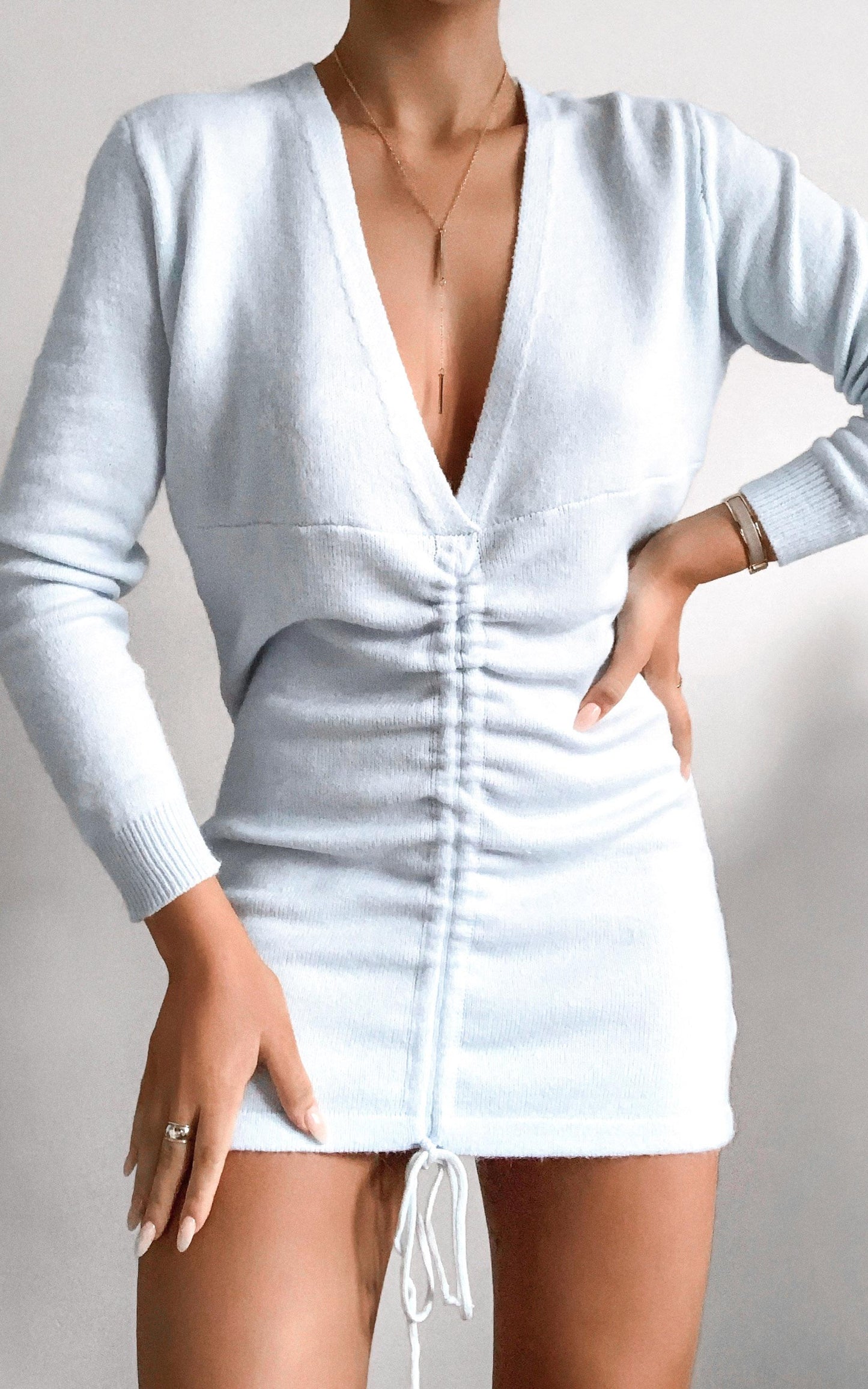 Yasmina Dress in Pale Blue