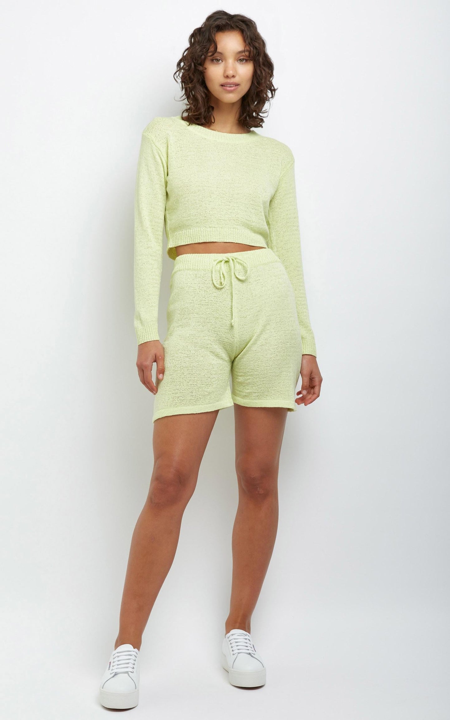 Dacia Knit Shorts in Yellow