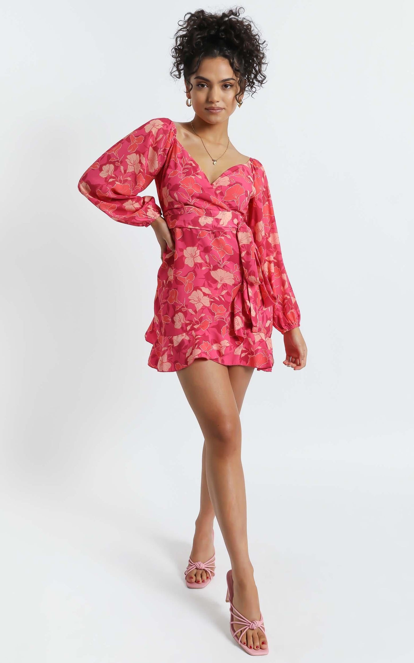 Your Sugar and Spice Dress in Berry Floral