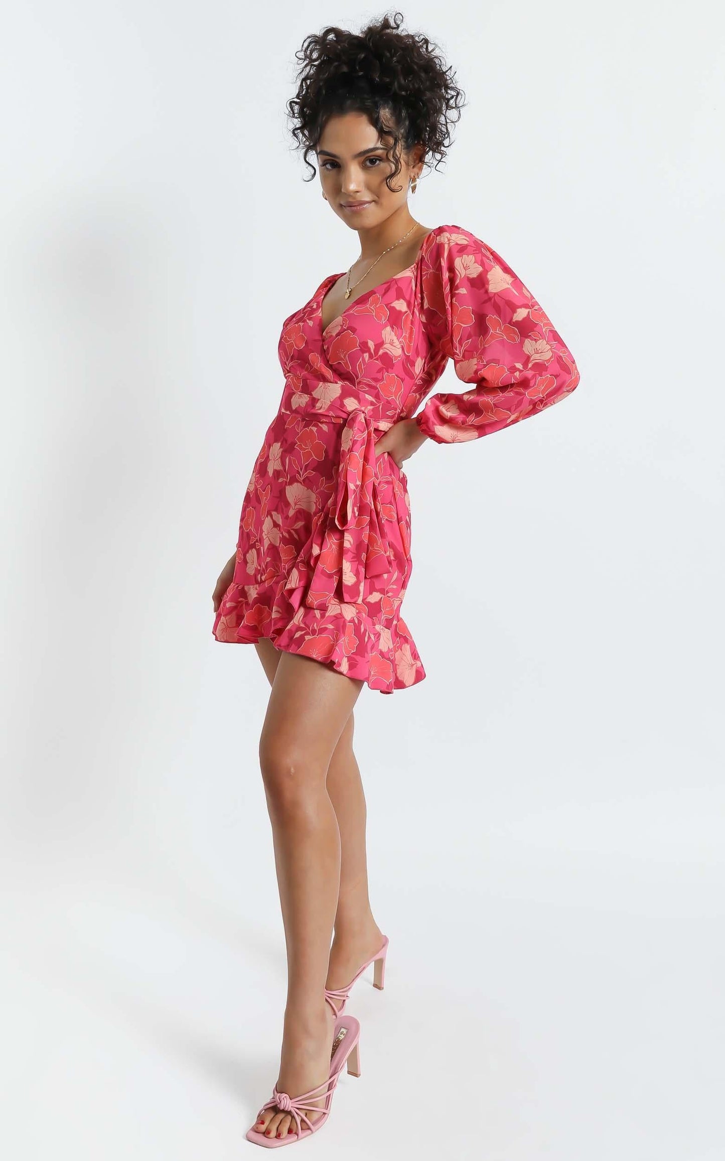 Your Sugar and Spice Dress in Berry Floral