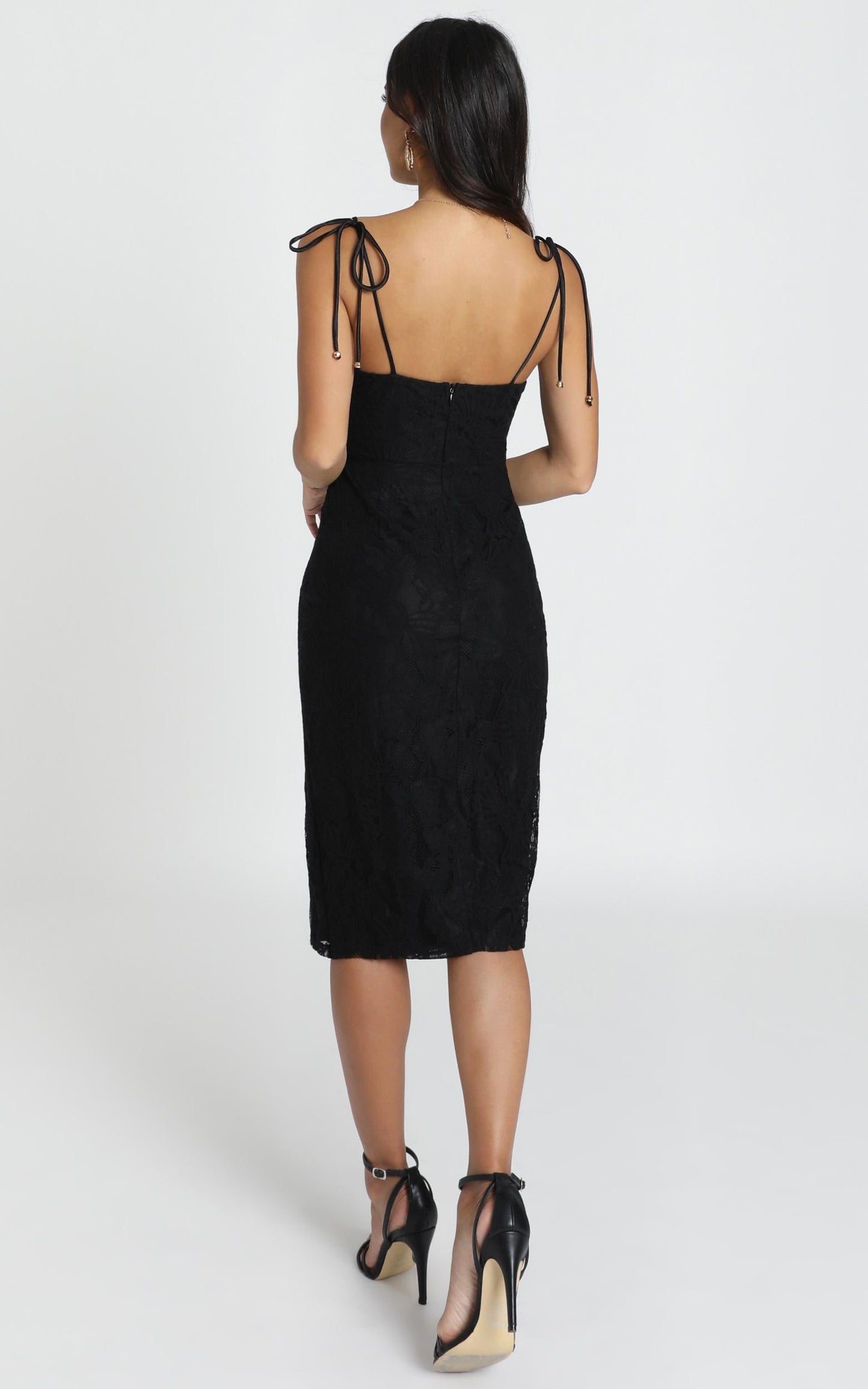 Youve Got The Power Dress in Black Lace
