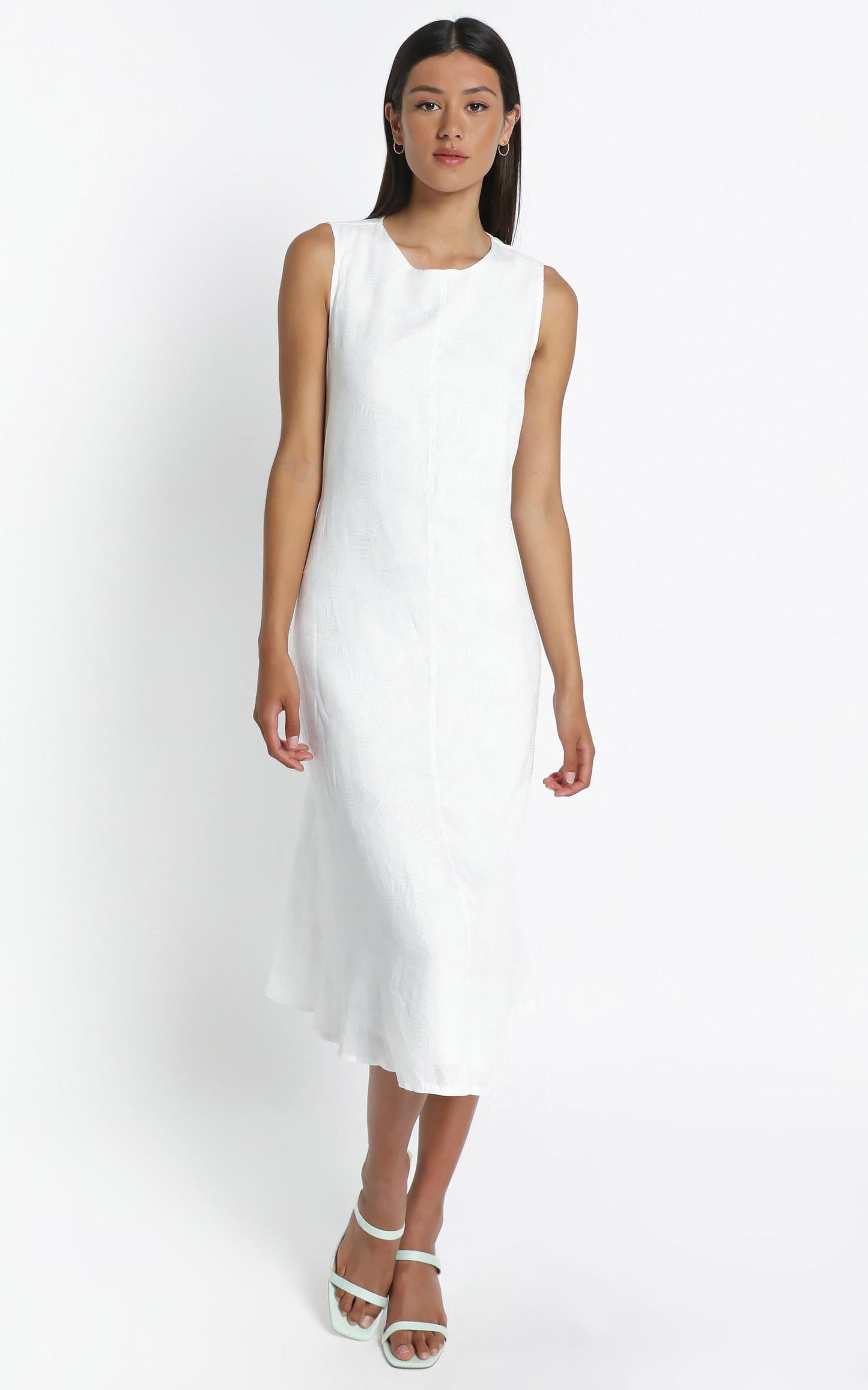 Yvie Dress in White Palm