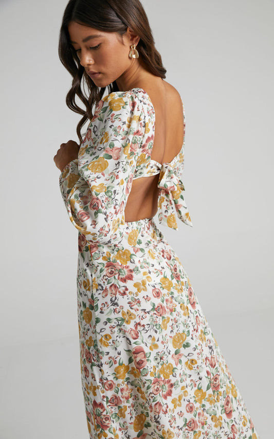 Yvonne Dress in Multi Floral