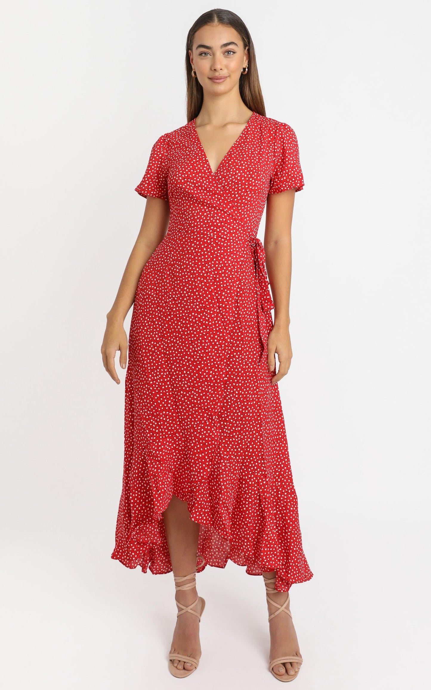 Zarah Dress in Red Spot