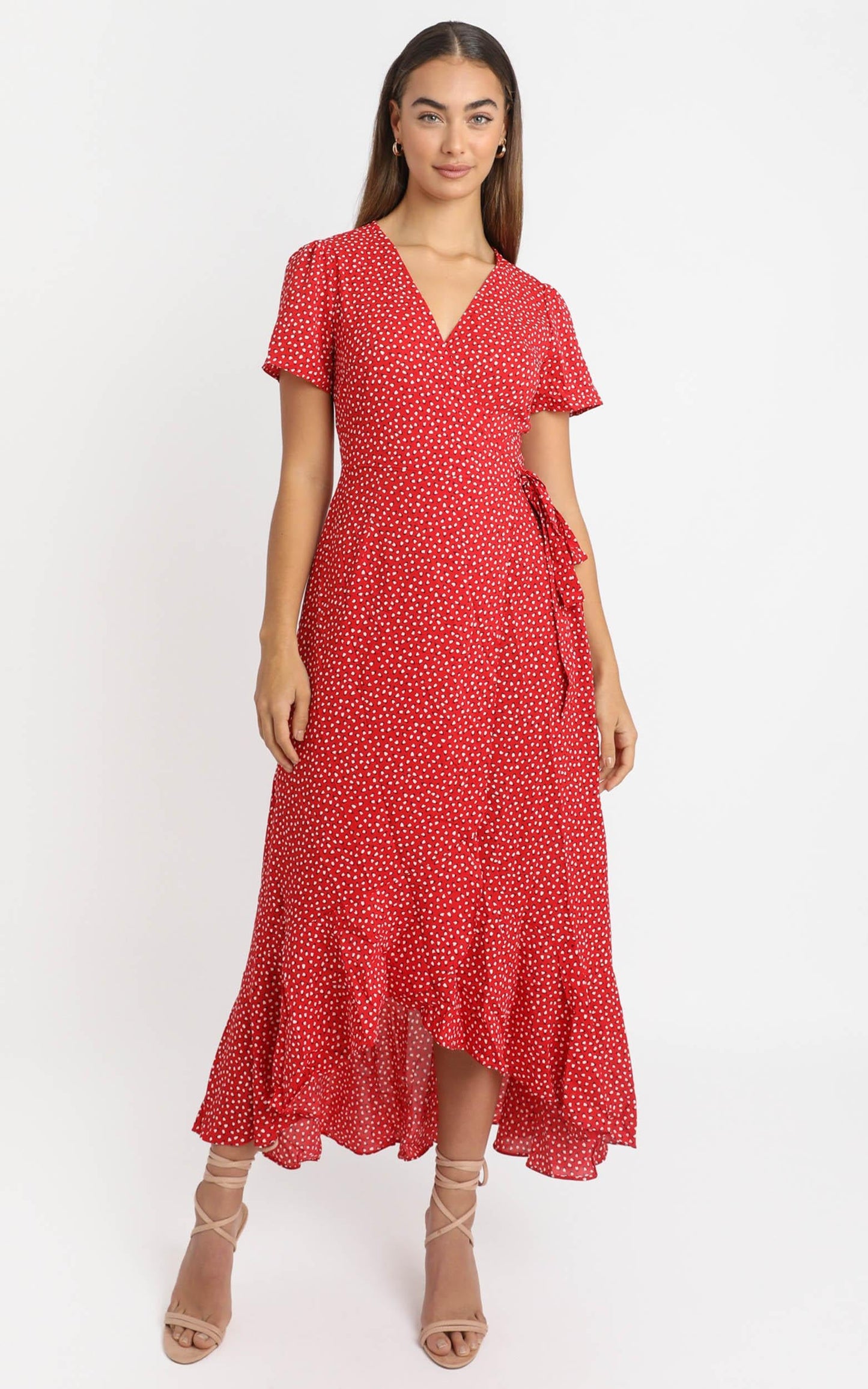 Zarah Dress in Red Spot
