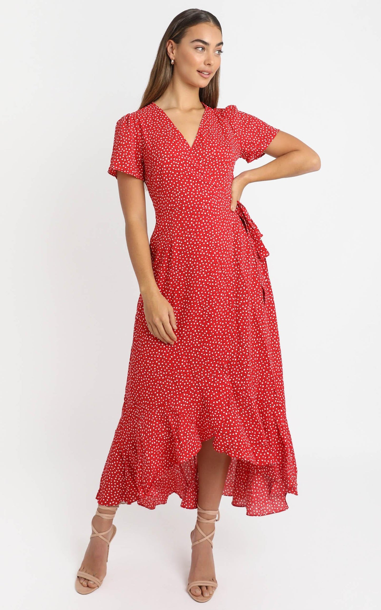 Zarah Dress in Red Spot