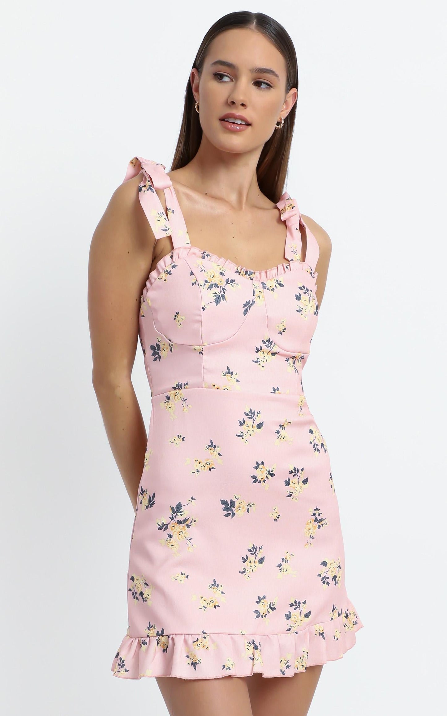 Zoelle Dress in Pink Floral