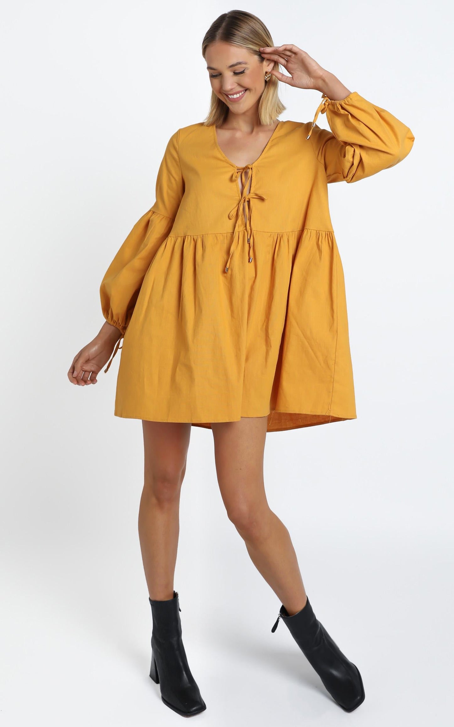 Zya The Label - Marigold Dress in Mustard